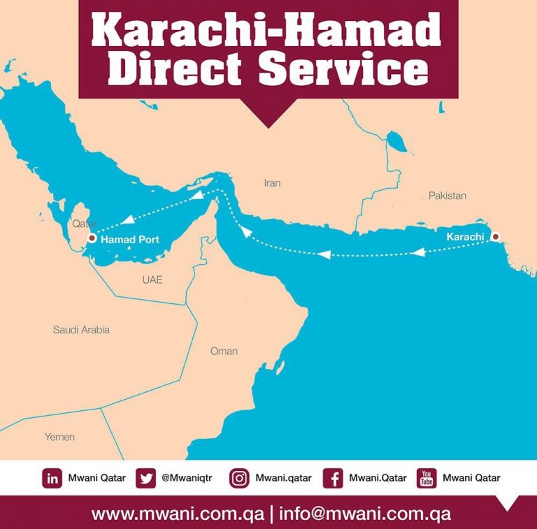 qatar-karachi-ship-route