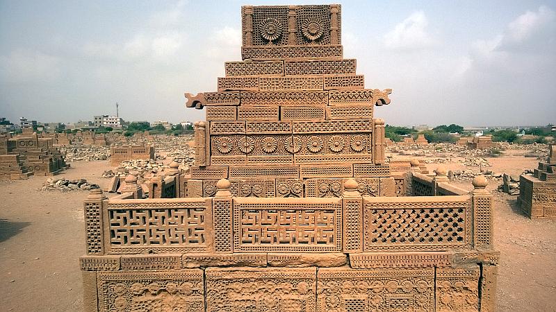 Makli largest Muslim necropolis in Sindh, Pakistan